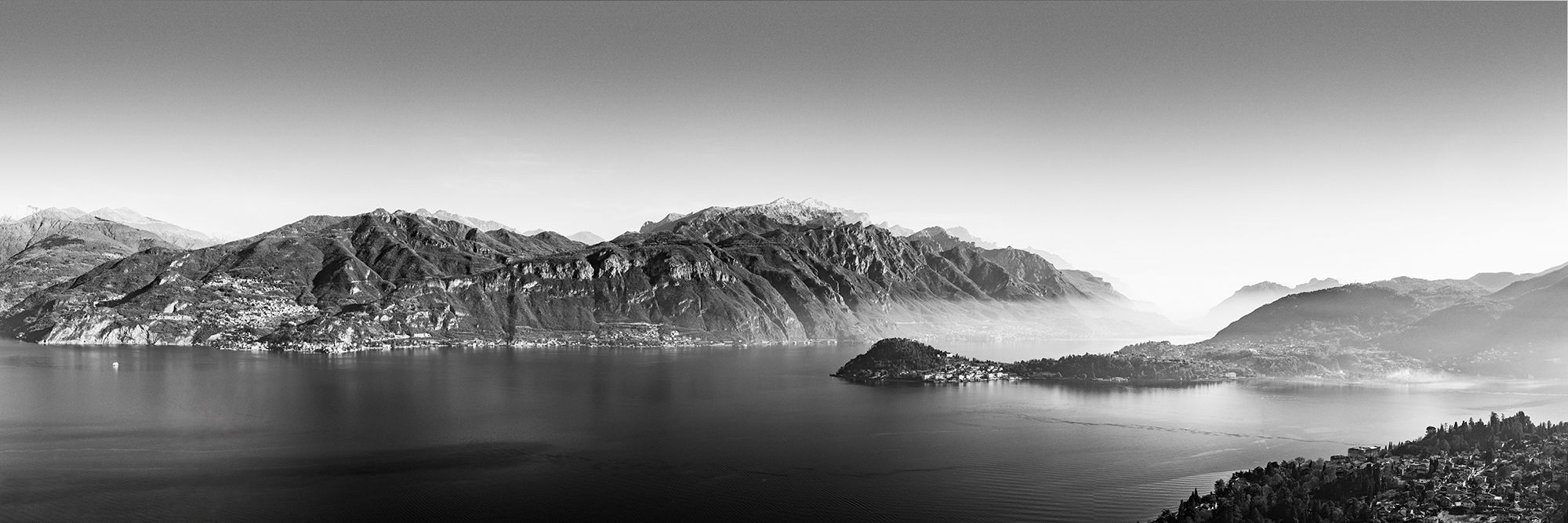 Lac de Come et presqu ile de Bellagio Pierre Chancy tirage Fine Art Une image pour rever