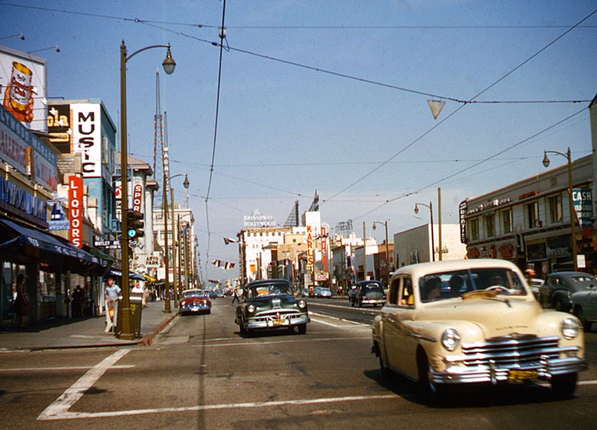 Hollywood Boulevard Andre Robe tirage Fine Art Une image pour rever