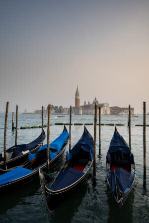 Gondoles et Isola San Giorgio Maggiore Sebastien Desnoulez tirage Fine Art Une image pour rever