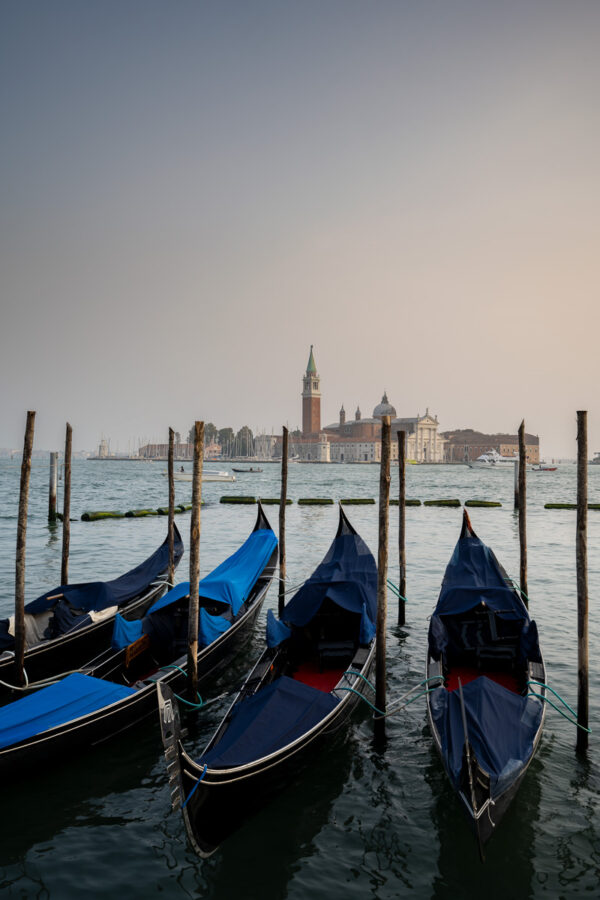 Gondoles et Isola San Giorgio Maggiore Sebastien Desnoulez tirage Fine Art Une image pour rever