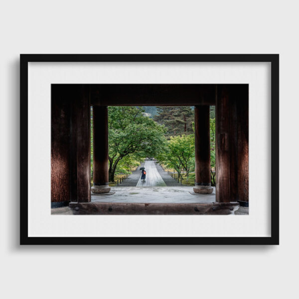 Back from the temple Pierre Chancy Fine Art print An image for rever passe partout