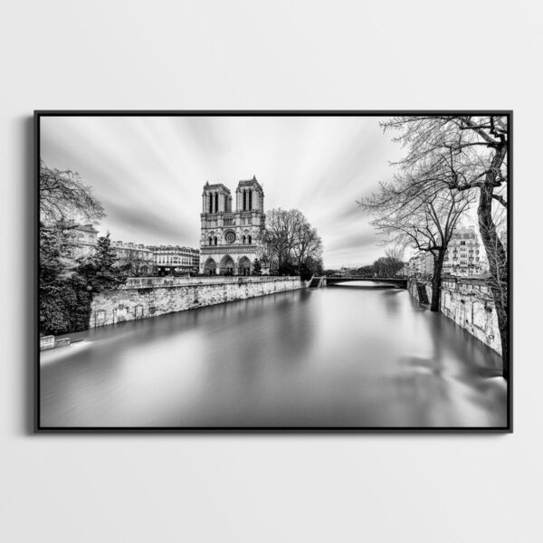 Notre Dame de Paris et la Seine en crue Sebastien Desnoulez tirage Fine Art Une image pour rever caisse americaine