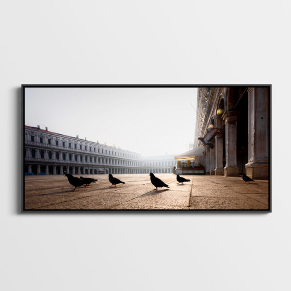 Place Saint marc confinement Pierre Chancy Fine Art print Une image pour rever caisse americaine