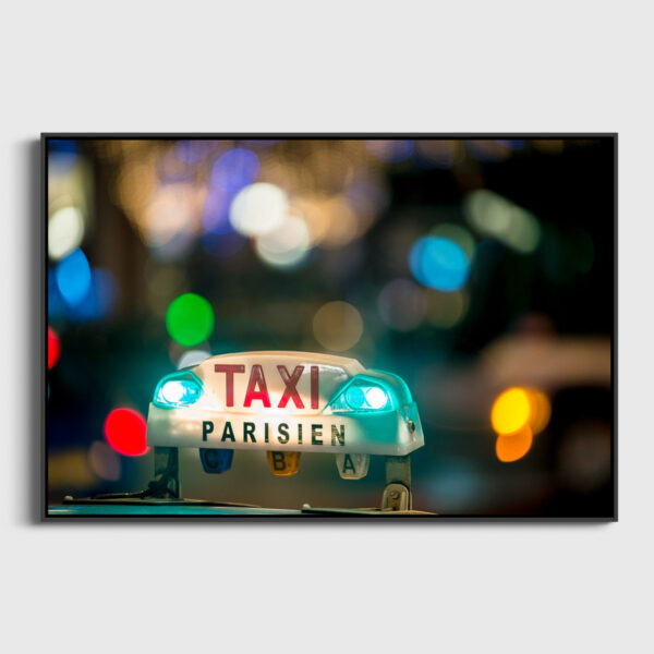 Taxi parisien Sebastien Desnoulez tirage Fine Art Une image pour rever caisse americaine