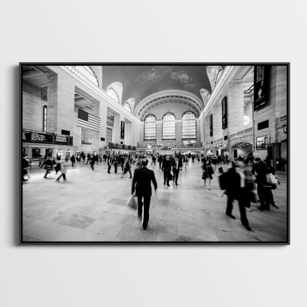 The Man with a plastic bag Grand Central station New York Sebastien Desnoulez tirage Fine Art Une image pour rever caisse americaine