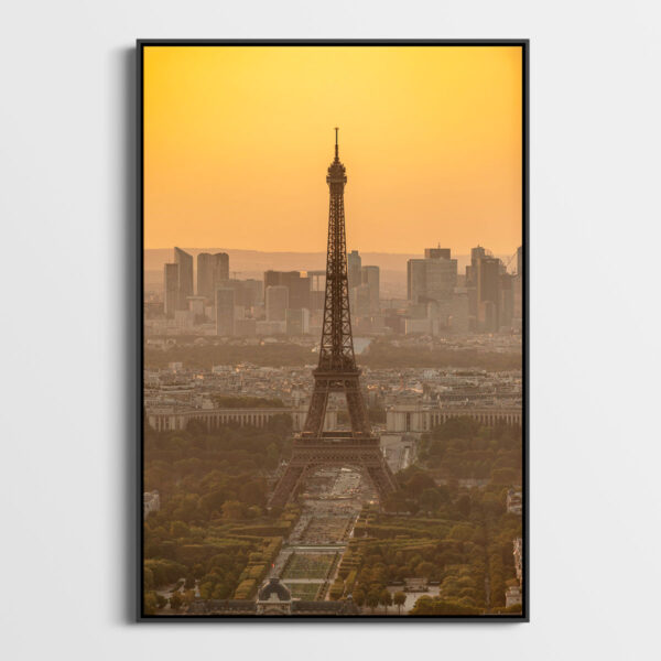 Eiffel Tower and Defense Sebastien Desnoulez Fine Art print An image to dream about floating frame