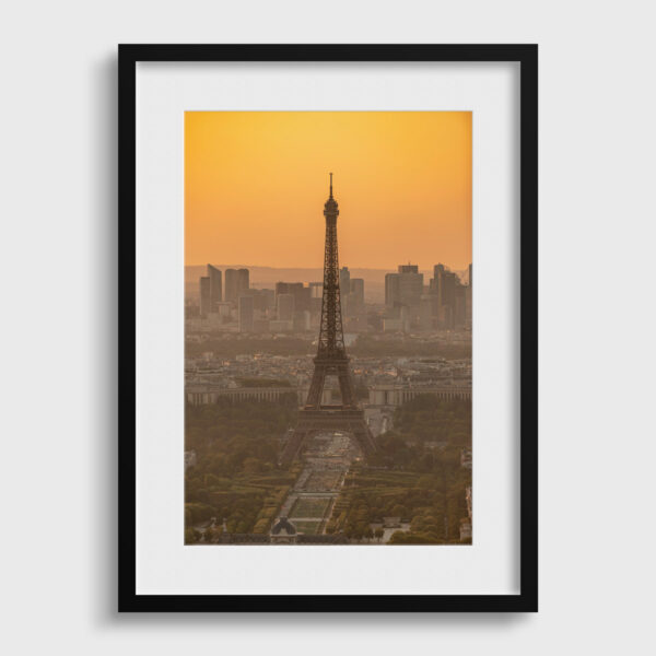 Eiffel Tower and Defense Sebastien Desnoulez Fine Art print An image for rever passe partout