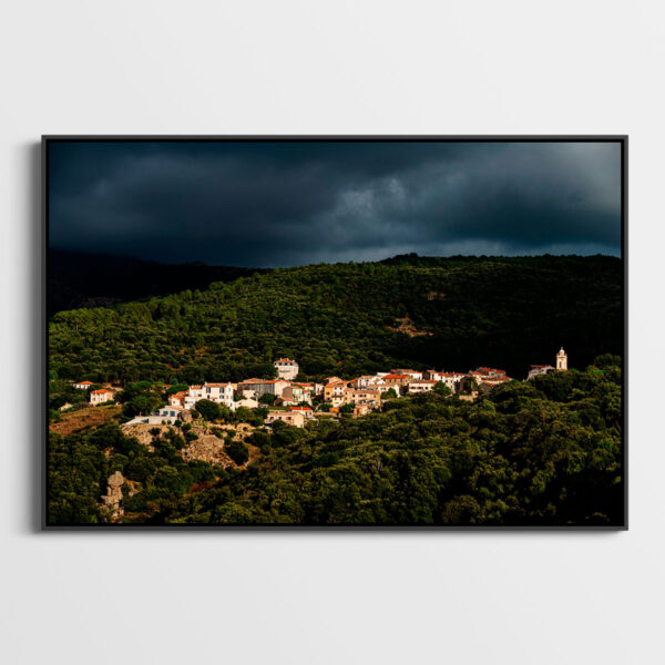 Village de Piana Sebastien Desnoulez tirage Fine Art Une image pour rever caisse americaine