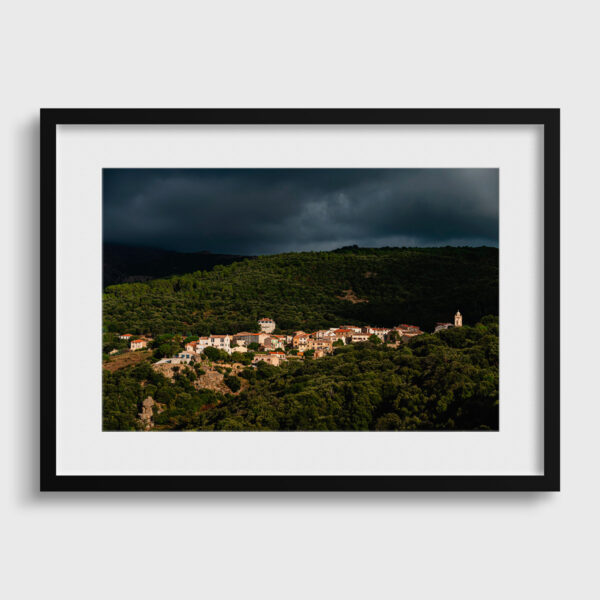 Village de Piana Sebastien Desnoulez tirage Fine Art Une image pour rever passe partout