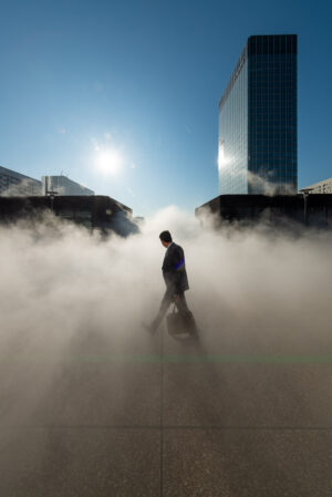 Walking through the fog Sebastien Desnoulez tirage Fine Art Une image pour rever passe partout