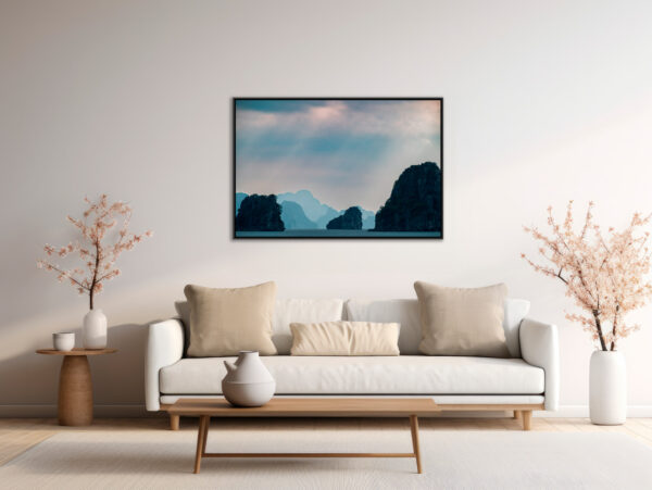 Baie d Ha Long 2 Sebastien Desnoulez tirage Fine Art Une image pour rever caisse americaine en situation