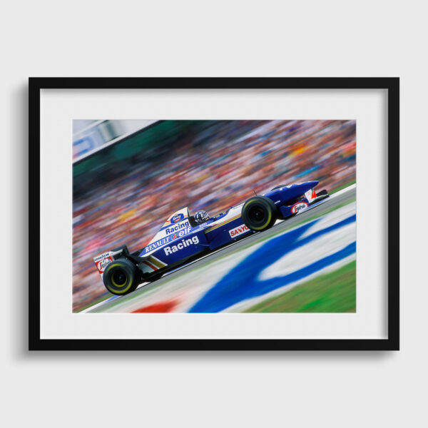 Damon Hill GP Allemagne F1 1995 Sebastien Desnoulez tirage Fine Art Une image pour rever passe partout