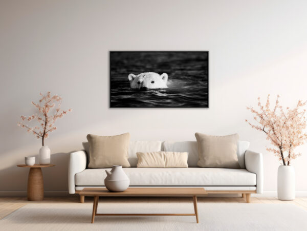 Je te surveille Lionel Maye Fine Art print An image to dream about an Floating frame in situation