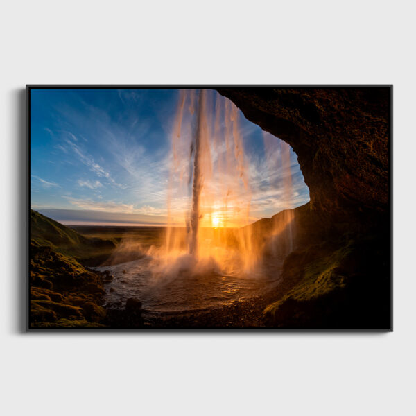 Seljalandsfoss Pierre Chancy tirage Fine Art Une image pour rever caisse americaine